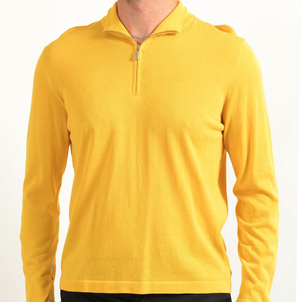 Malo Men's 1/3 Zip Pullover Sweater US M IT 50